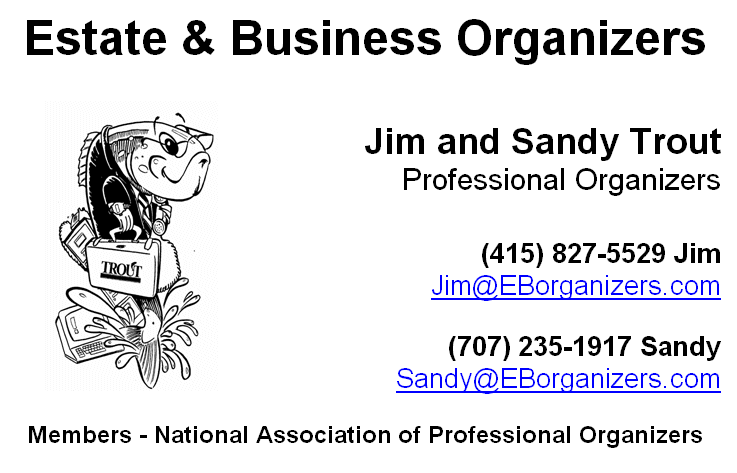 Estate & Business Organizers - Jim & Sandy Trout - Professional Organizers